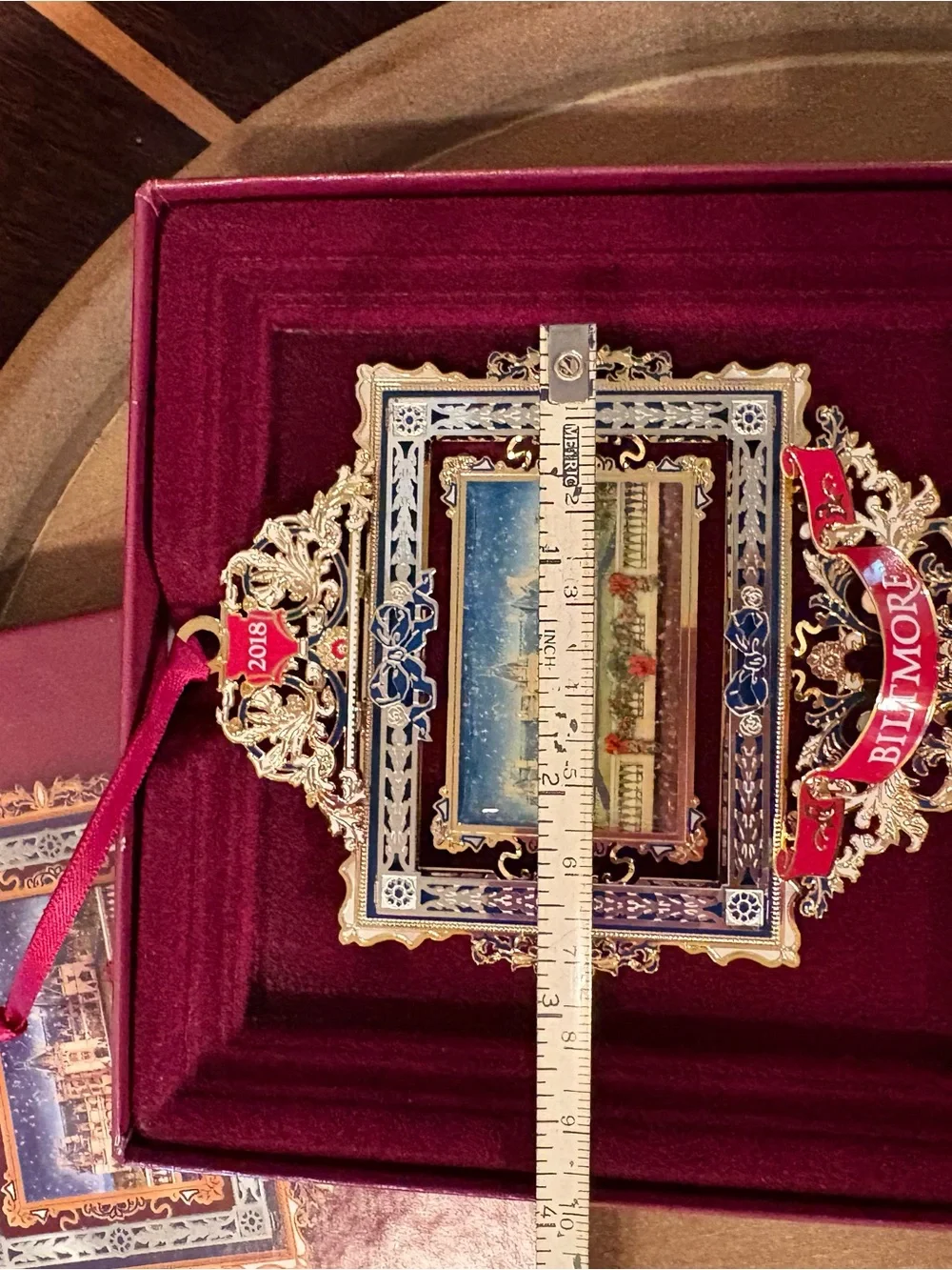 Biltmore Estate Christmas Ornament 2018 - Red, Gold Limited Edition Original Box